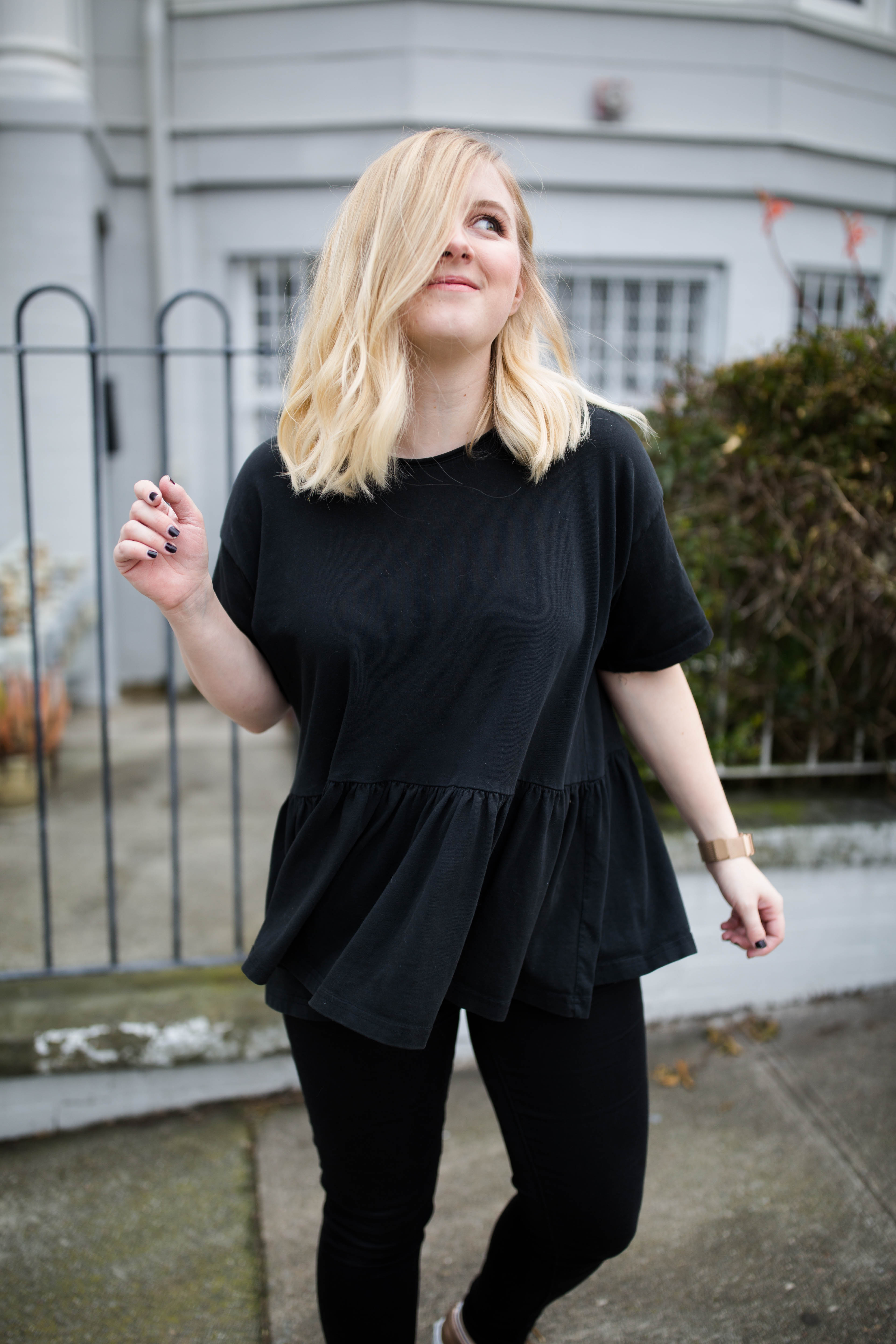Learn how to style an all black outfit!