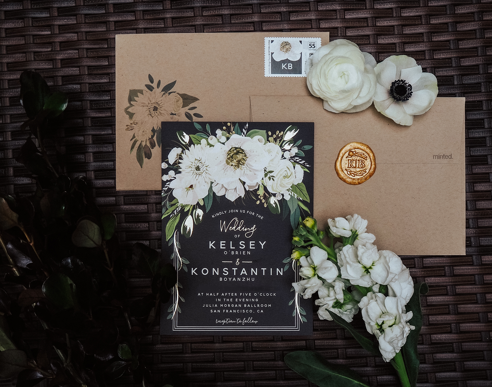 black-wedding-invites-minted