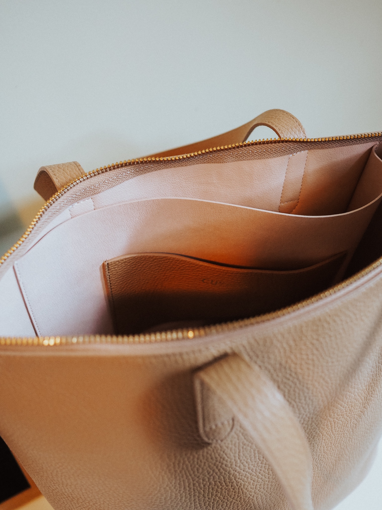 Cuyana Tall Structured Zipper Tote Review - by Kelsey Boyanzhu