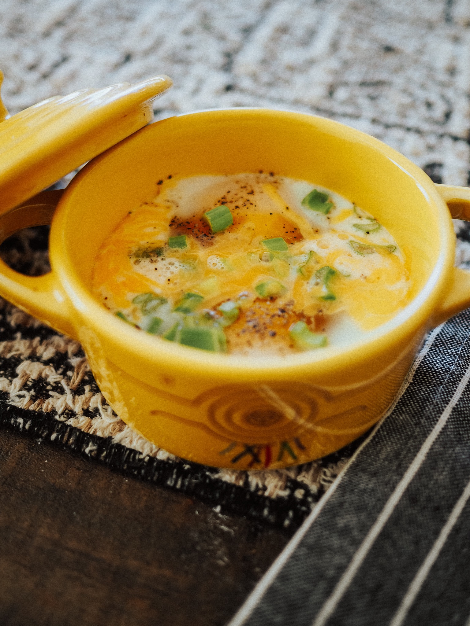 Make delicious Oeuf en Cocotte at home with this easy recipe! Kelsey from Blondes & Bagels teaches a simple Oeuf en Cocotte recipe.