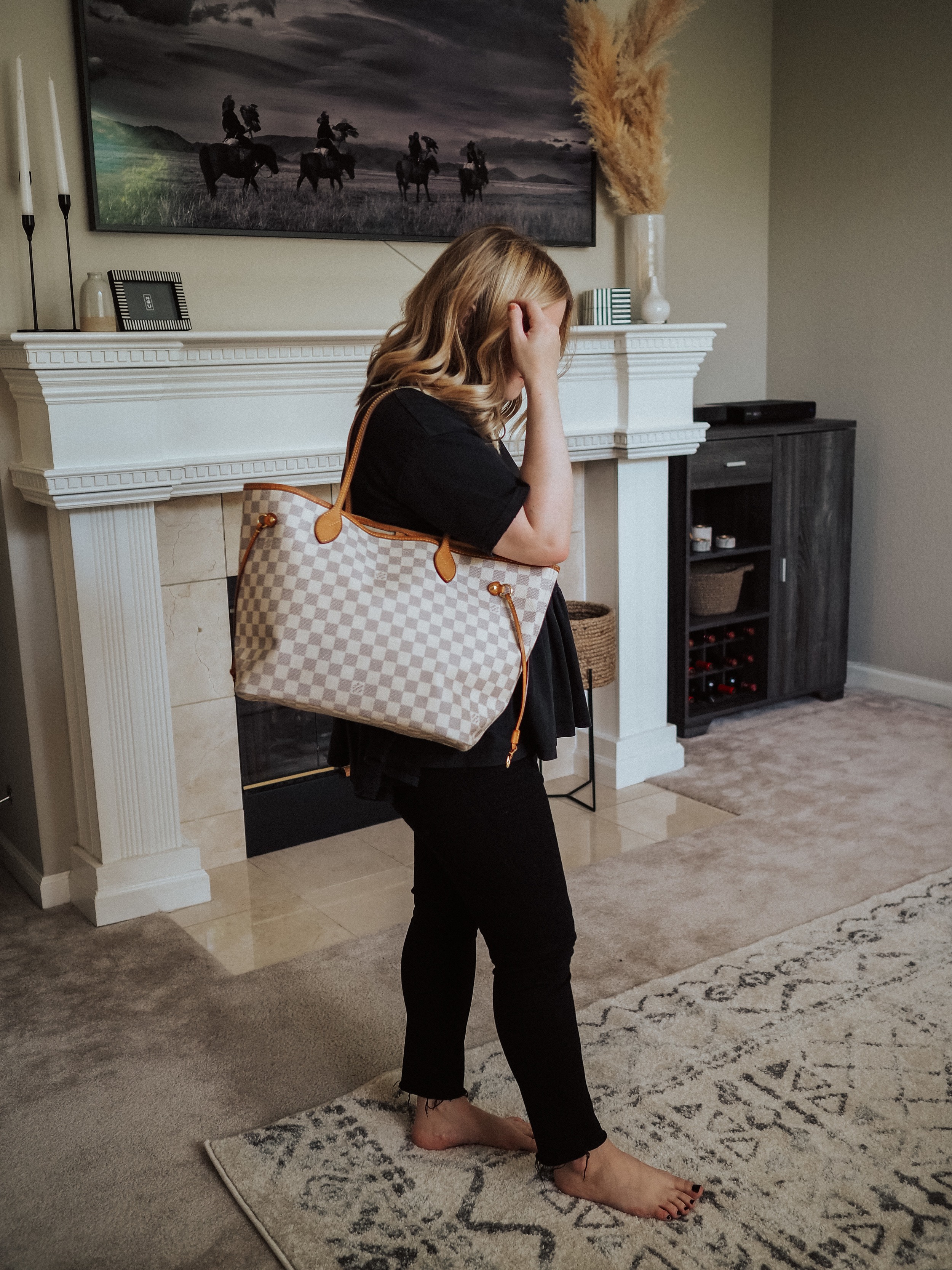 compared lv neverfull sizes