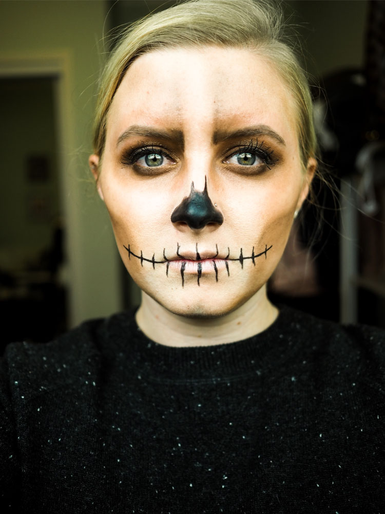 Easy Skeleton Makeup For By
